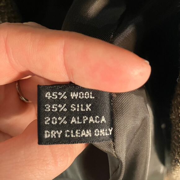 Vintage Club Room Mens 41R Brown Tweed Blazer Suit Jacket Wool Silk Alpaca Blend - Picture 12 of 16